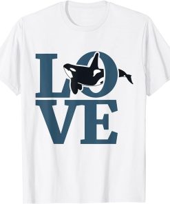 LOVE | Orca Whale Lovers Gifts for Boys | Cute Killer Whale T-Shirt