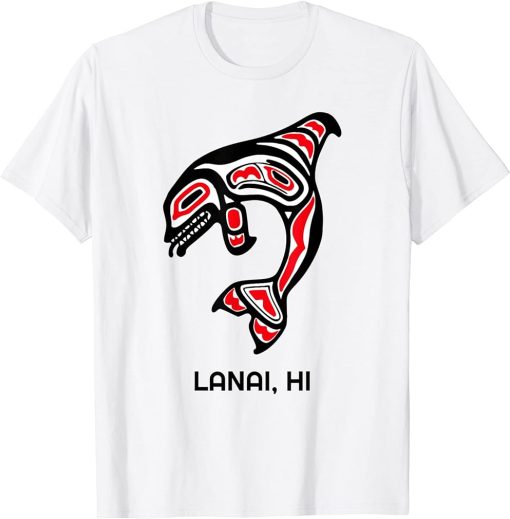 Lanai HI Native Aboriginal Orca Killer Whales T-Shirt